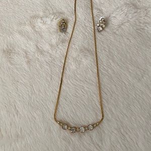 Sparkly costume jewelry.